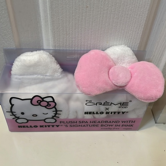 CRÈME SHOP x HELLO KITTY Plush Headband with Bow - Picture 2 of 2